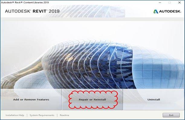 安装Revit 2019:缺失的内容?